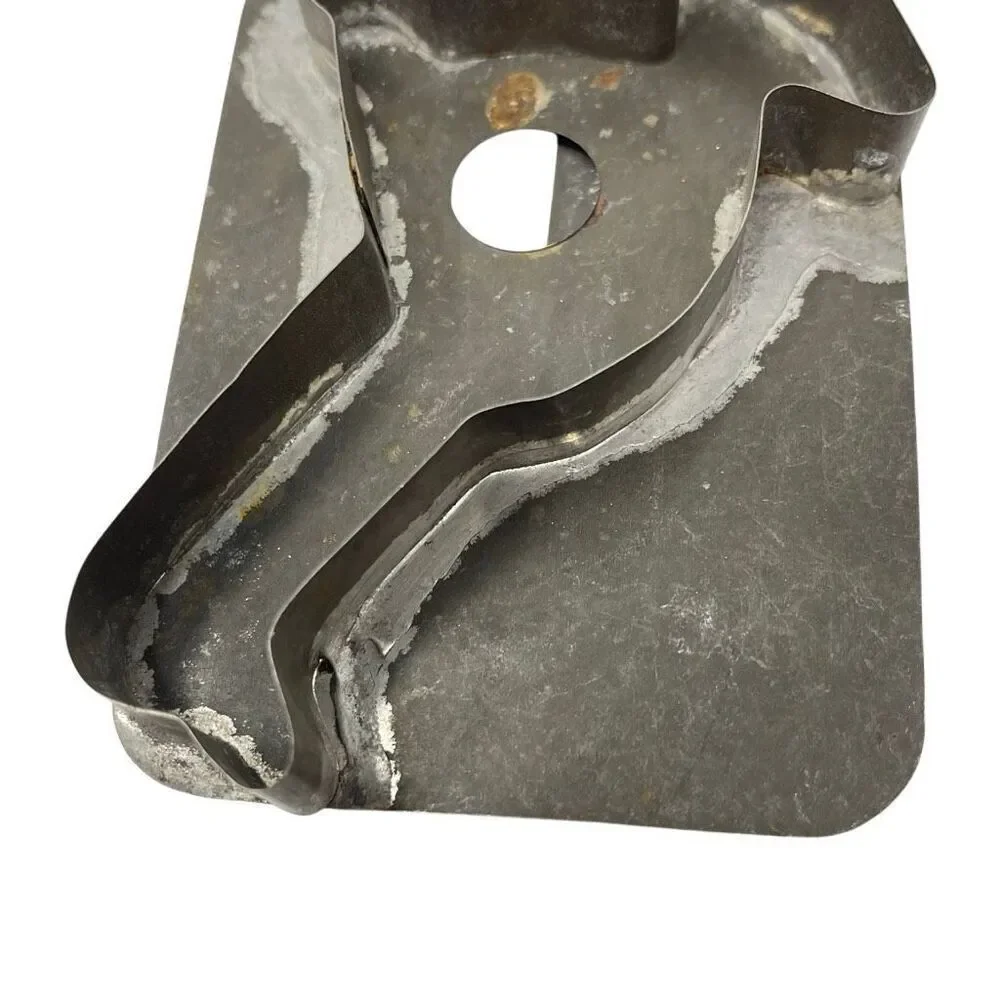 Privative Folk Art Antique Soldered Tin Cookie Cutter with Handle Goose Bird